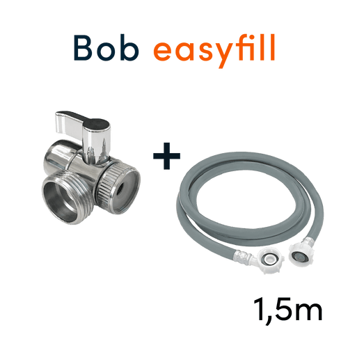 Bob easyfill | Dérivateur de robinet + Tuyau d’arrivée d’eau - 1
